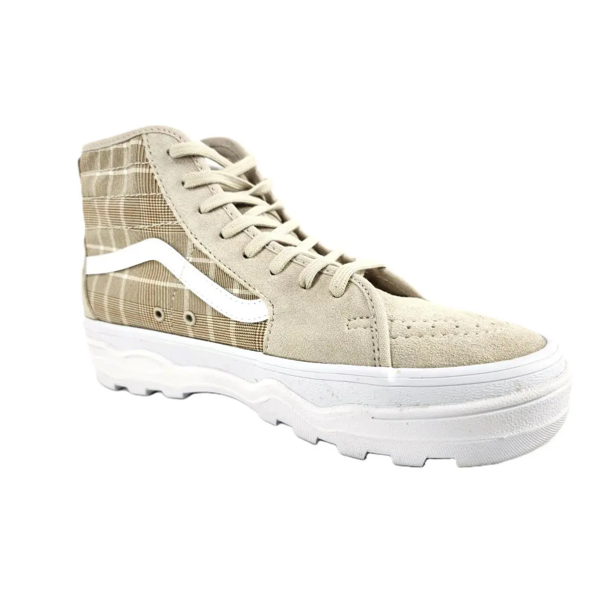 Vans shoes - Vans Sentry Sk8-Hi Plaid French Oak Sneaker - VN0A5KY5BLL - Beige 17