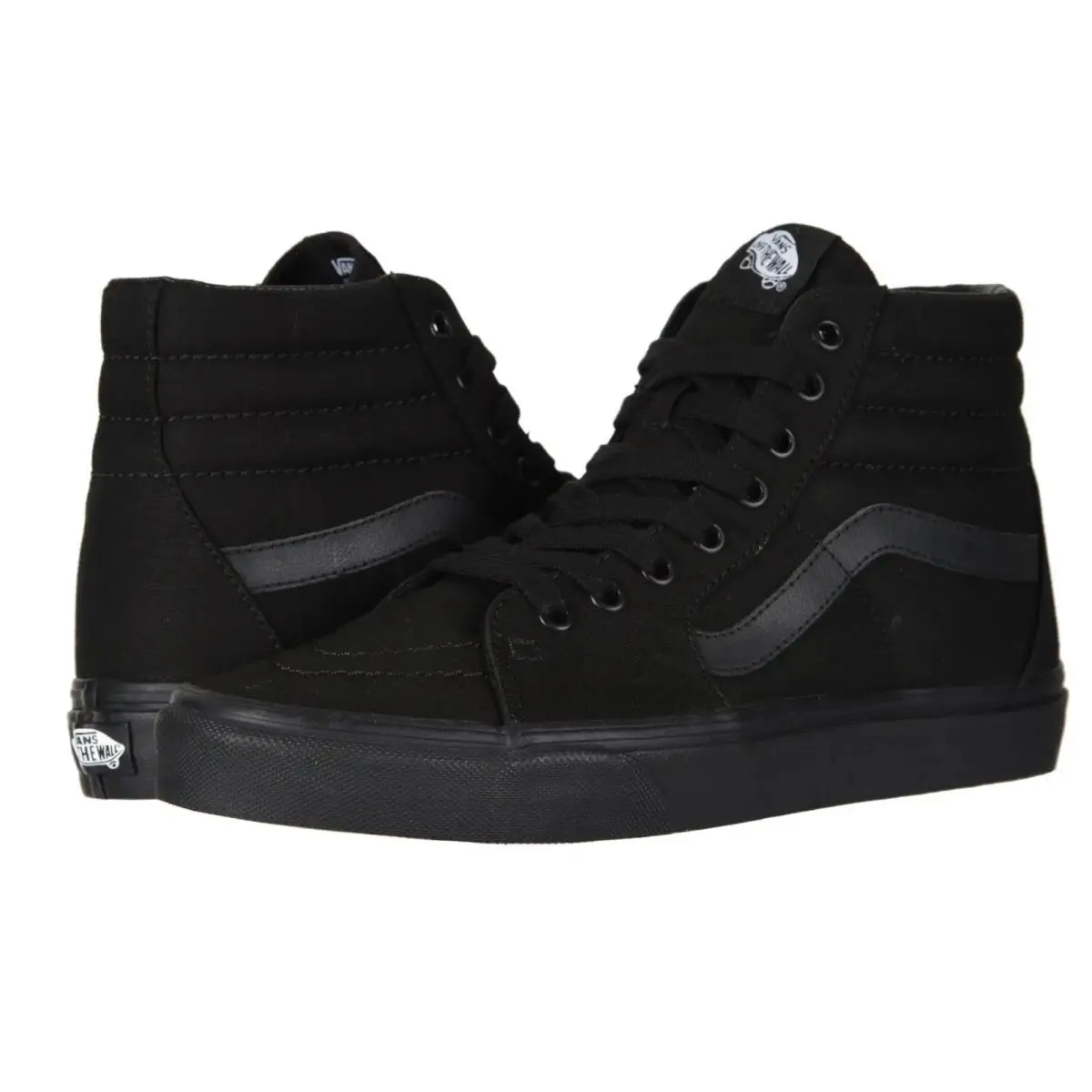 Vans shoes - VANS Sk8-Hi - Black Black (Suede & Canvas BKA) 10