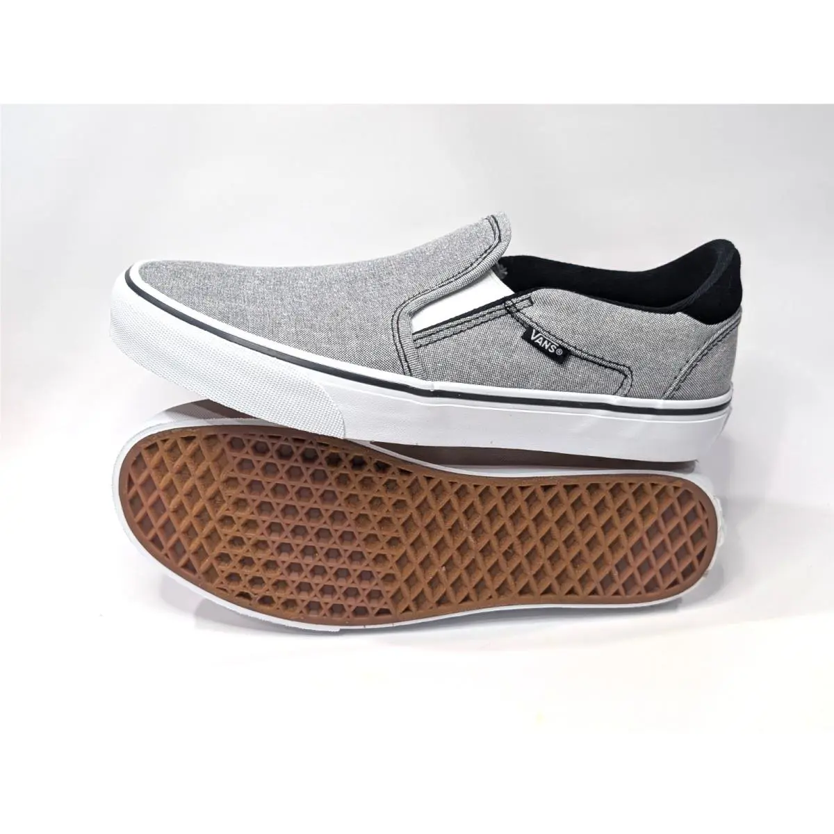 Vans shoes - Vans Asher Deluxe - Asher Deluxe - VN000CSYBLA - Black/White 2