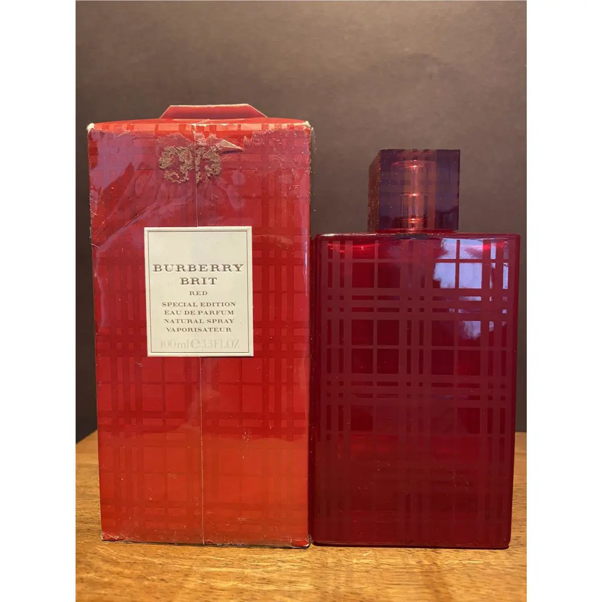 Burberry Brit Red Special Edition 3.3 oz / 100 ml Eau de Parfum Spray Rare