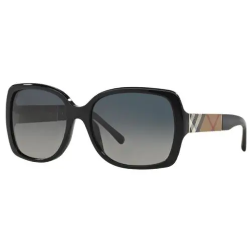 Burberry BE4160 3433/T3 Black Polarized Grey Gradient Sunglasses