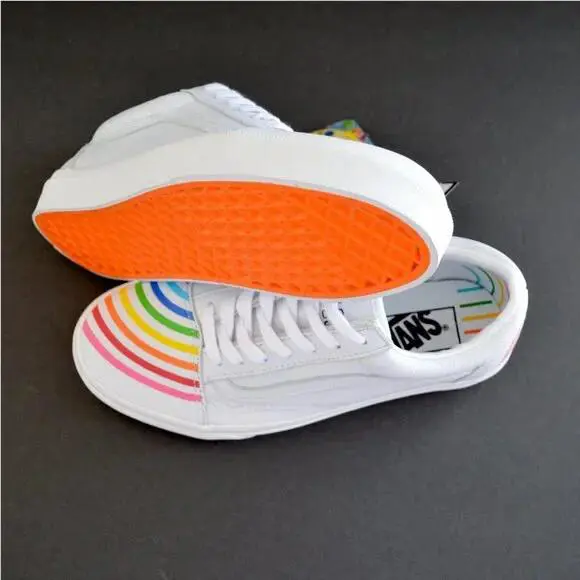 Vans shoes - OLD SKOOL - OLD SKOOL - RAINBOW FLOUR SHOP - White 1