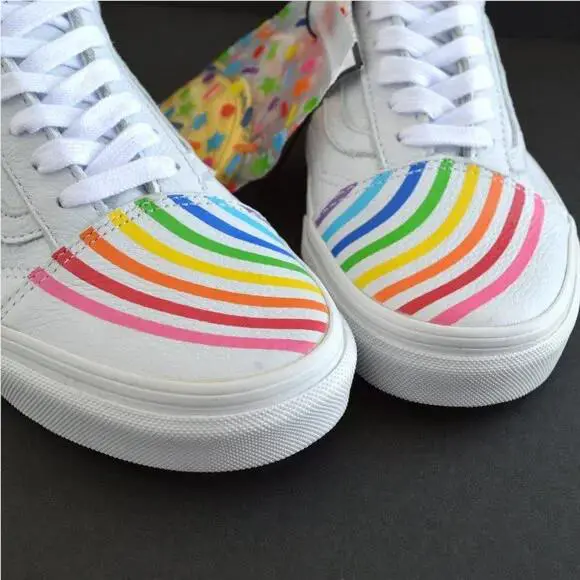 Vans shoes - OLD SKOOL - OLD SKOOL - RAINBOW FLOUR SHOP - White 2