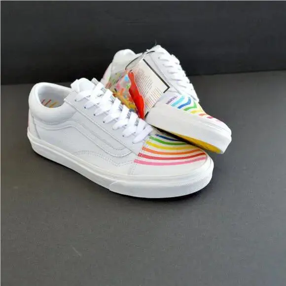 Vans shoes - OLD SKOOL - OLD SKOOL - RAINBOW FLOUR SHOP - White 3