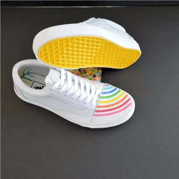 Vans shoes - OLD SKOOL - OLD SKOOL - RAINBOW FLOUR SHOP - White 5