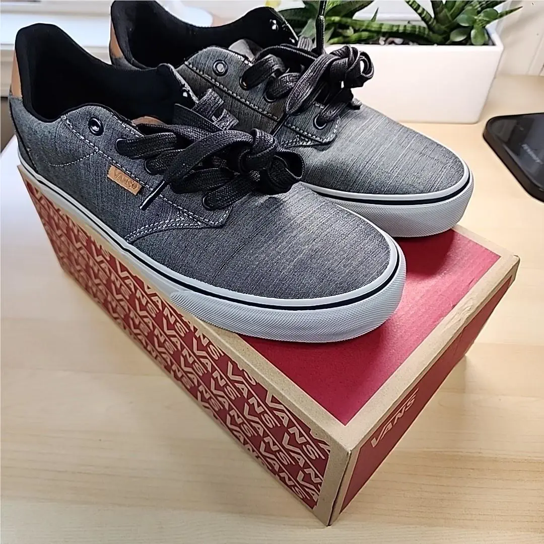 Vans shoes - Vans Atwood Deluxe Skate Shoes Sneakers DX Textile Grey Men`s - VN0A3WKWSG7 - Gray 8