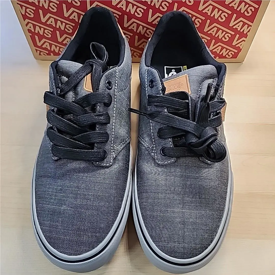 Vans shoes - Vans Atwood Deluxe Skate Shoes Sneakers DX Textile Grey Men`s - VN0A3WKWSG7 - Gray 1