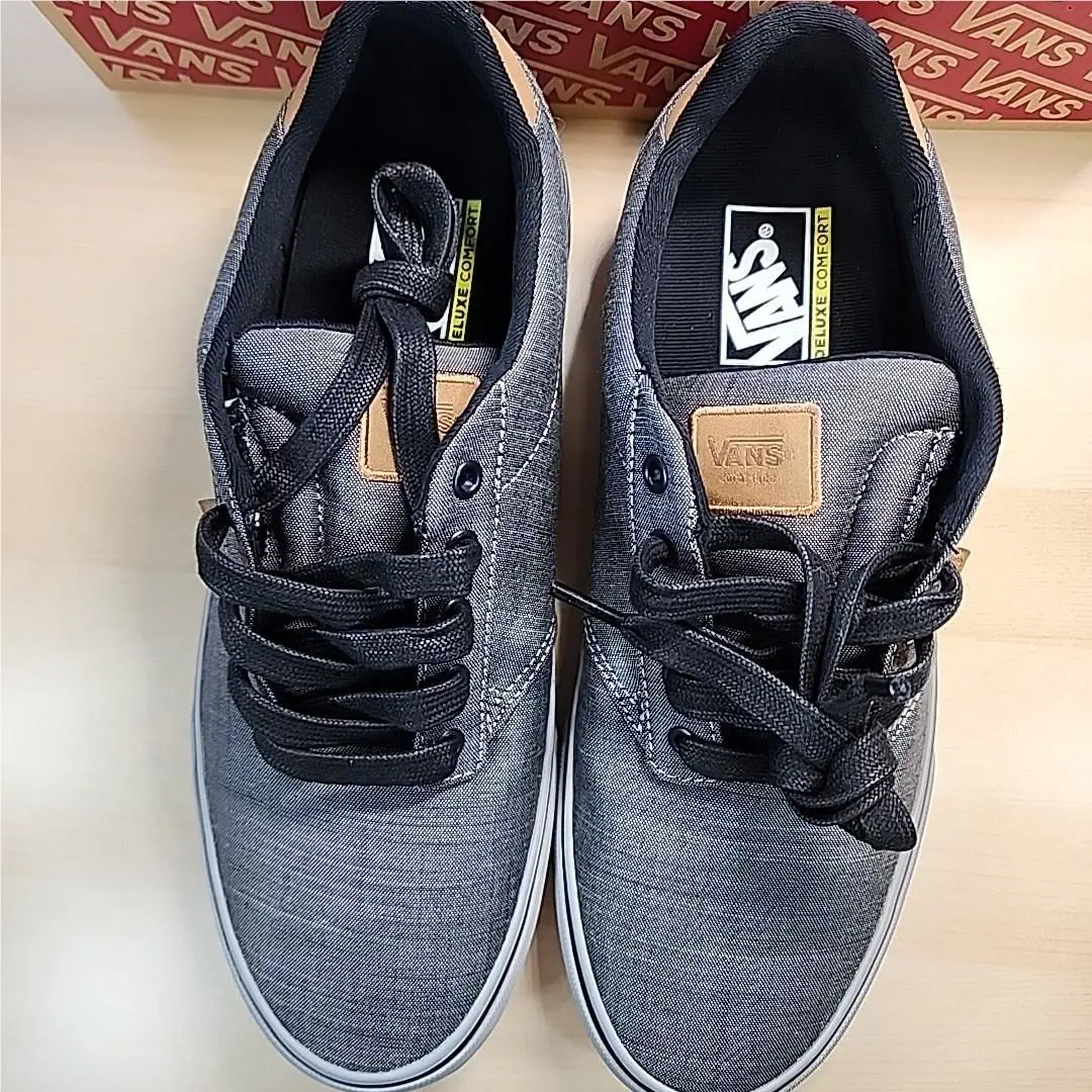 Vans shoes - Vans Atwood Deluxe Skate Shoes Sneakers DX Textile Grey Men`s - VN0A3WKWSG7 - Gray 2