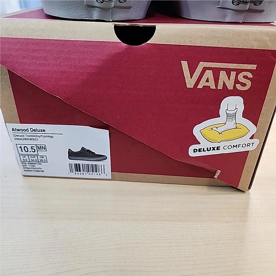 Vans shoes - Vans Atwood Deluxe Skate Shoes Sneakers DX Textile Grey Men`s - VN0A3WKWSG7 - Gray 7