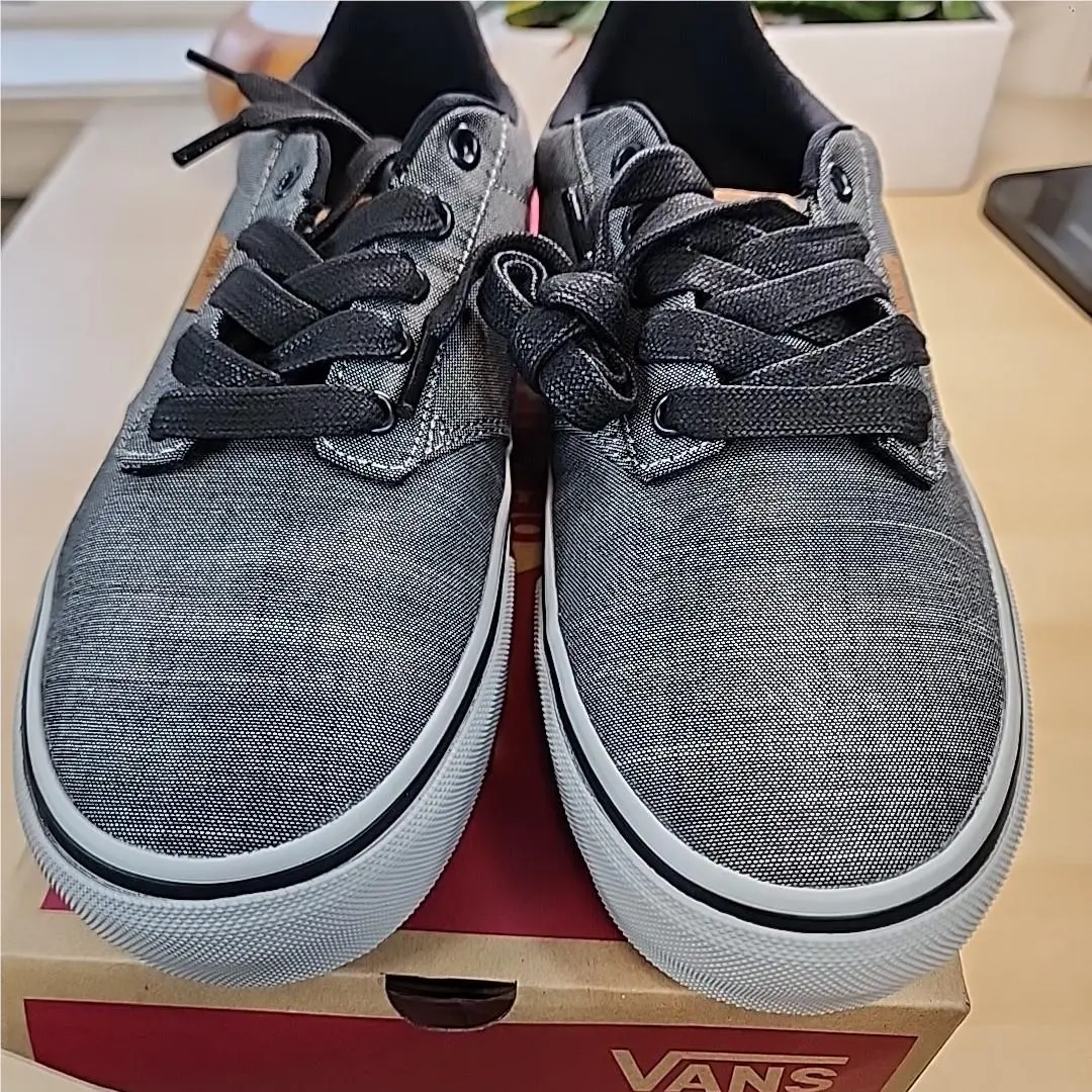 Vans shoes - Vans Atwood Deluxe Skate Shoes Sneakers DX Textile Grey Men`s - VN0A3WKWSG7 - Gray, Manufacturer: (Deluxe Textile)Gy/Cpmkgy (UPC: 193391050966) 1