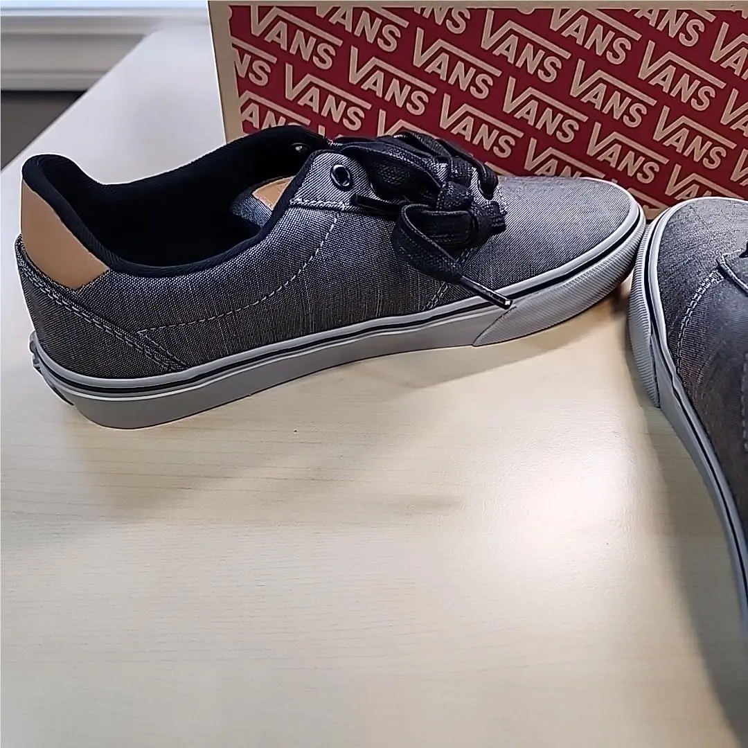 Vans shoes - Vans Atwood Deluxe Skate Shoes Sneakers DX Textile Grey Men`s - VN0A3WKWSG7 - Gray, Manufacturer: (Deluxe Textile)Gy/Cpmkgy (UPC: 193391050966) 4