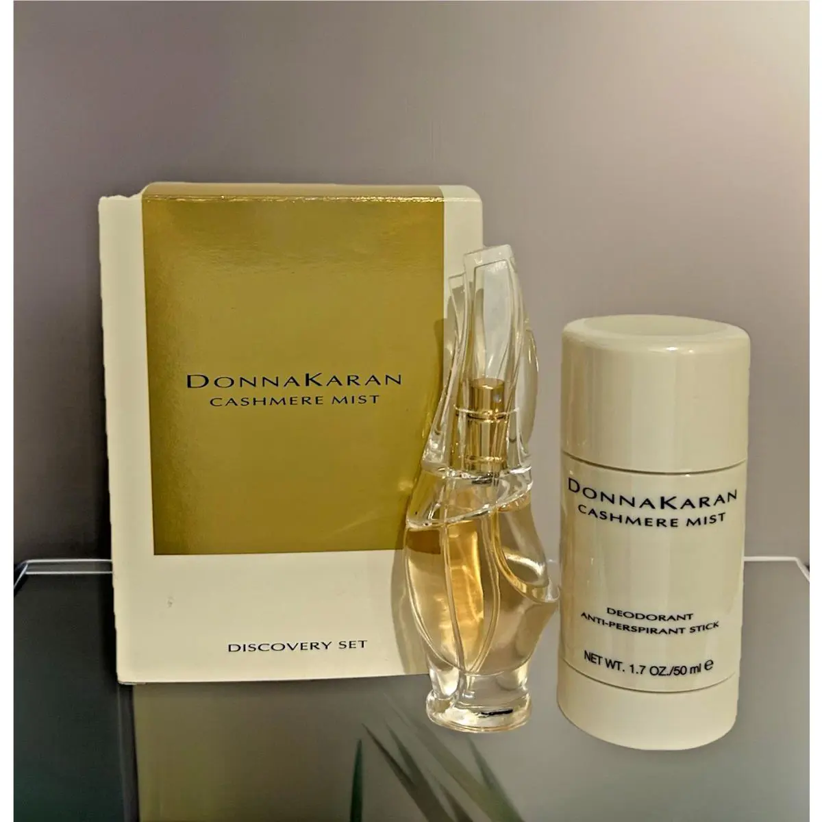 Donna Karan Cashmere Mist Discovery Duo Set - Edp Spray 0.5oz Deodorant 1.7oz