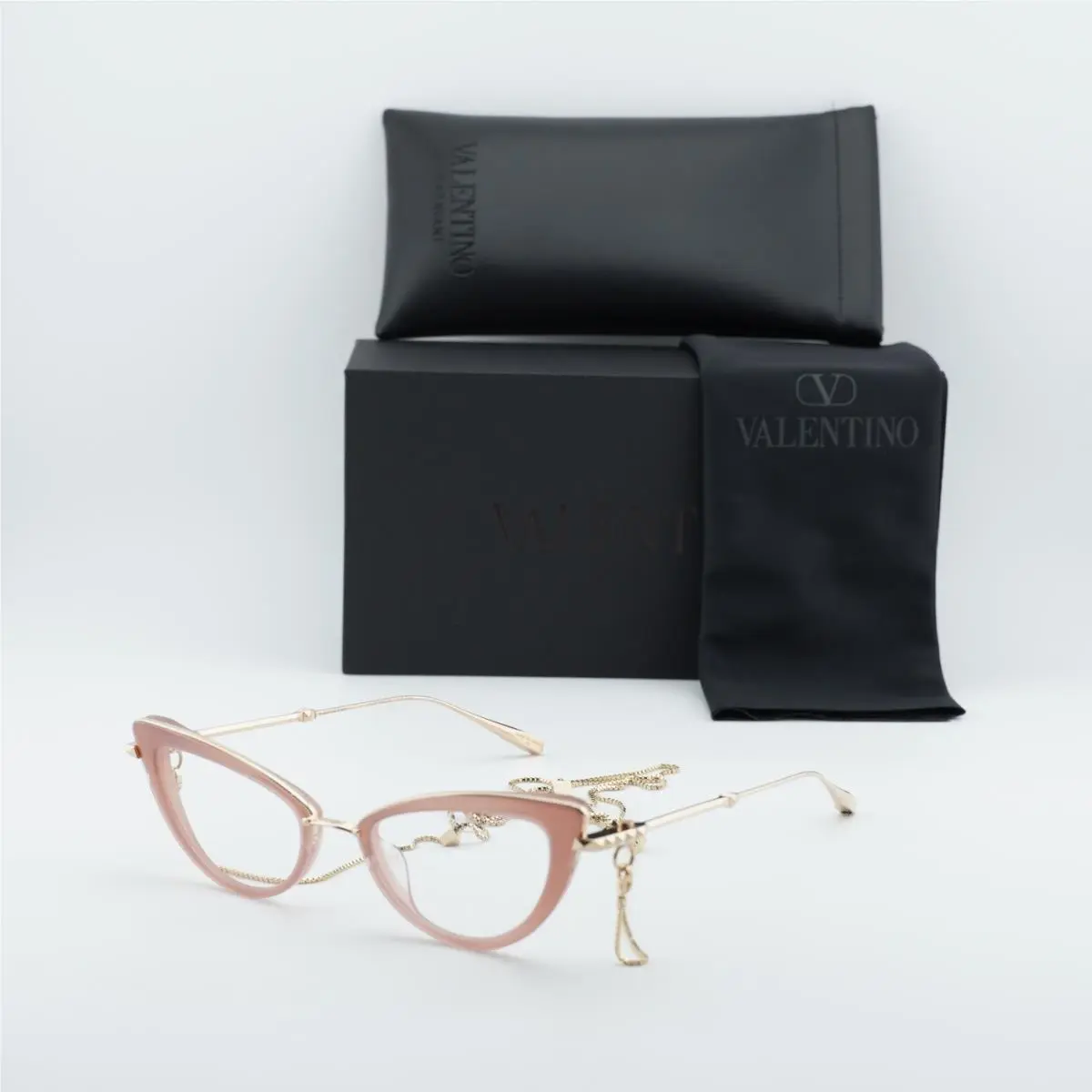 Valentino V-daydream VLX-123B-CH Yellow Gold/crystal Ivory 51mm Eyeglasses