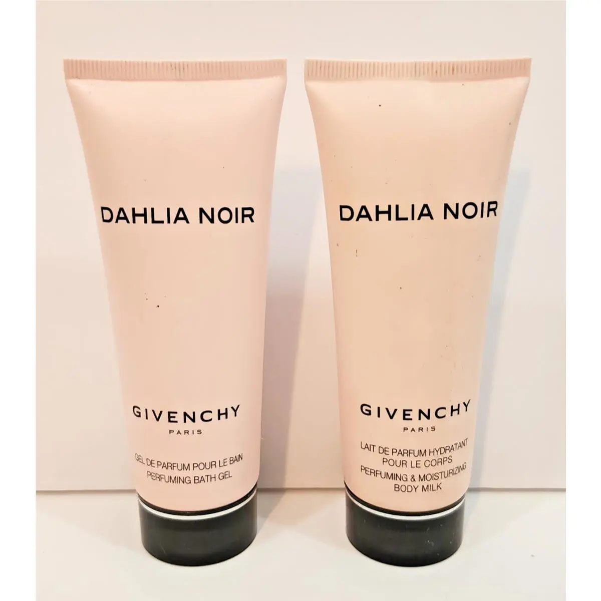 Givenchy Dahlia Noir Perfuming Bath Gel Body Milk 2.5 oz Set of 2 No Box