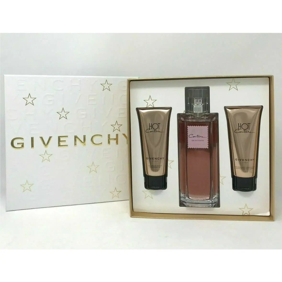 Hot Couture BY Givenchy Women`s Set 3.3 Oz Eau De Toilette Spray 2.5 B/l S/g