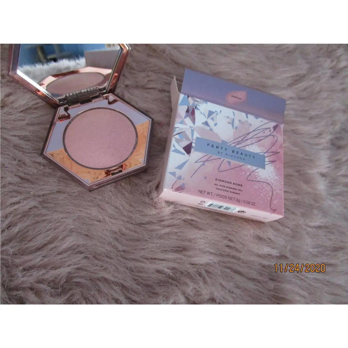 Fenty Beauty Diamond Bomb Highlighter Rose Rave