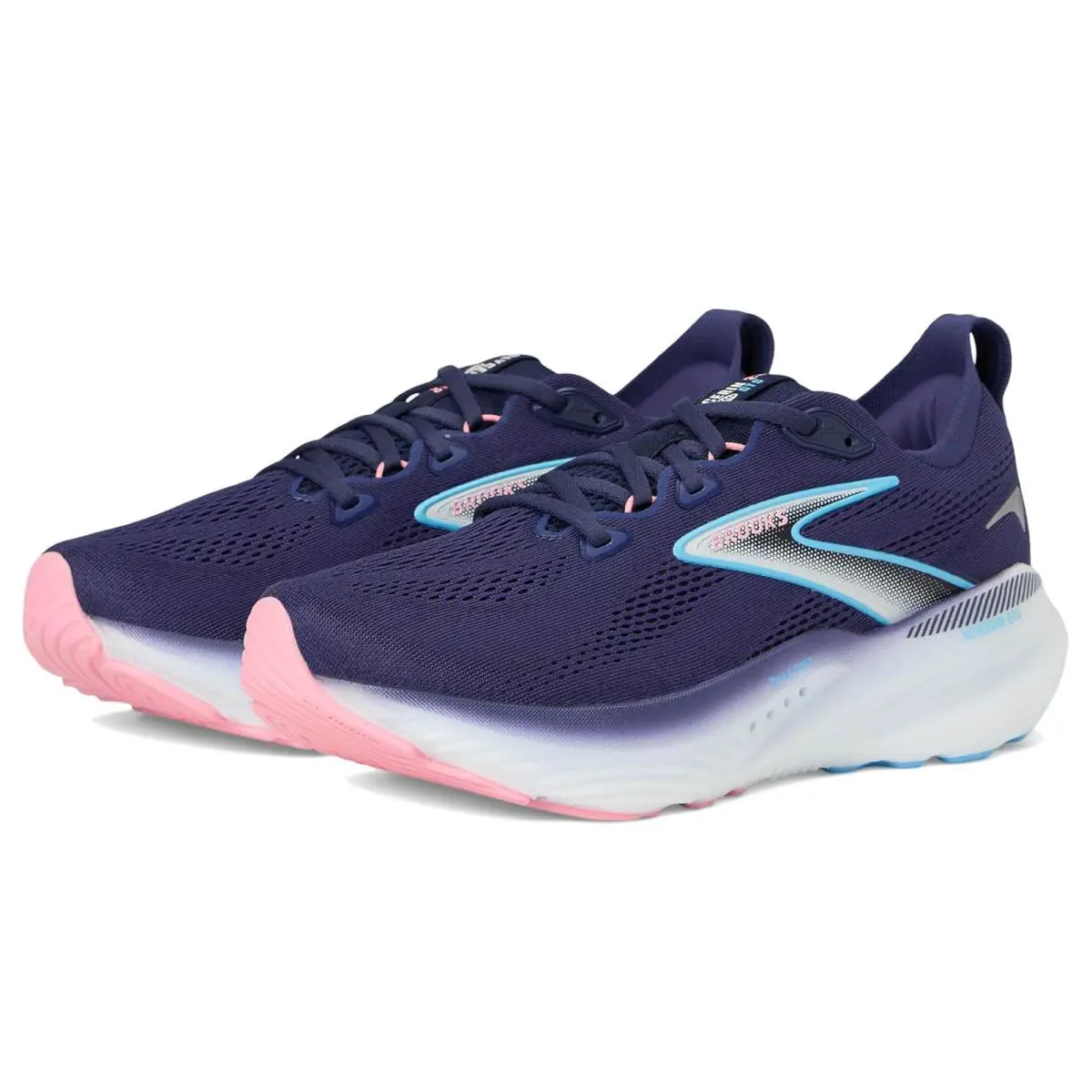Woman`s Sneakers Athletic Shoes Brooks Glycerin Gts 22 - Blue Ribbon/Peacoat/Dianthus