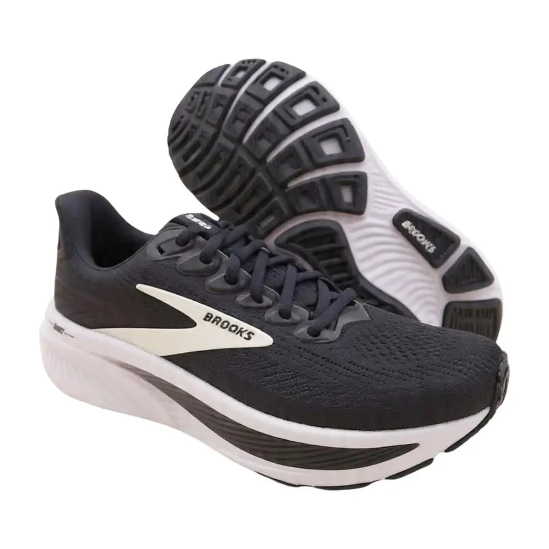 Brooks Ghost 17 Mens Shoes - Black/Grey/White, Main: Black