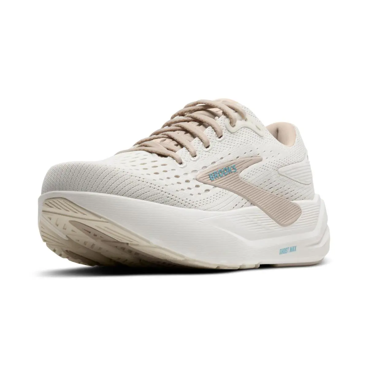 Brooks Women Ghost Max 3 Running Shoes - Coconut/Chateau Grey/Blue