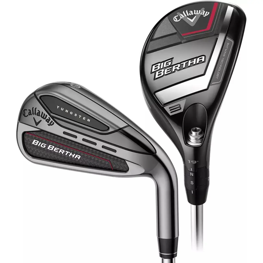 Callaway Big Bertha B23 Hybrid/irons RH Graphite 4H-PW Regular/senior Flex - Silver, Lie Angle: Black