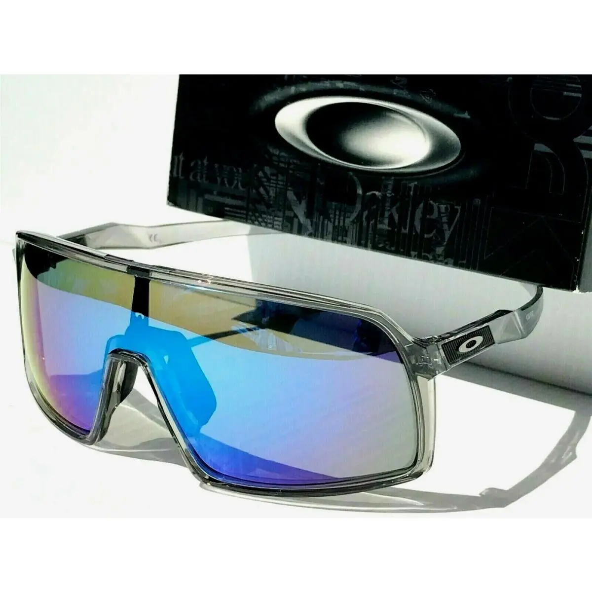 Oakley Low Bridge Sutro Grey Smoke Polarized Galaxy Blue Lens Sunglass 9406A