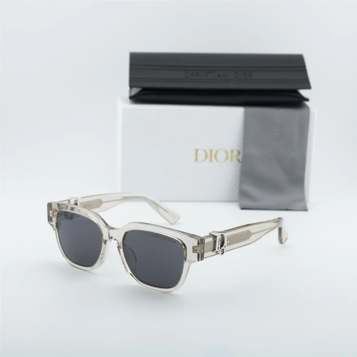 Dior Oblique S1F 78A0 Crystal Khaki Green/grey 54-18-150 Sunglasses