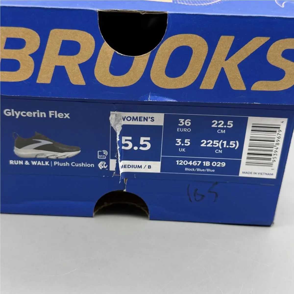 Brooks shoes - Brooks Glycerin Flex - Glycerin Flex - 1204671B087 - Black (UPC: 0195394772456) 12
