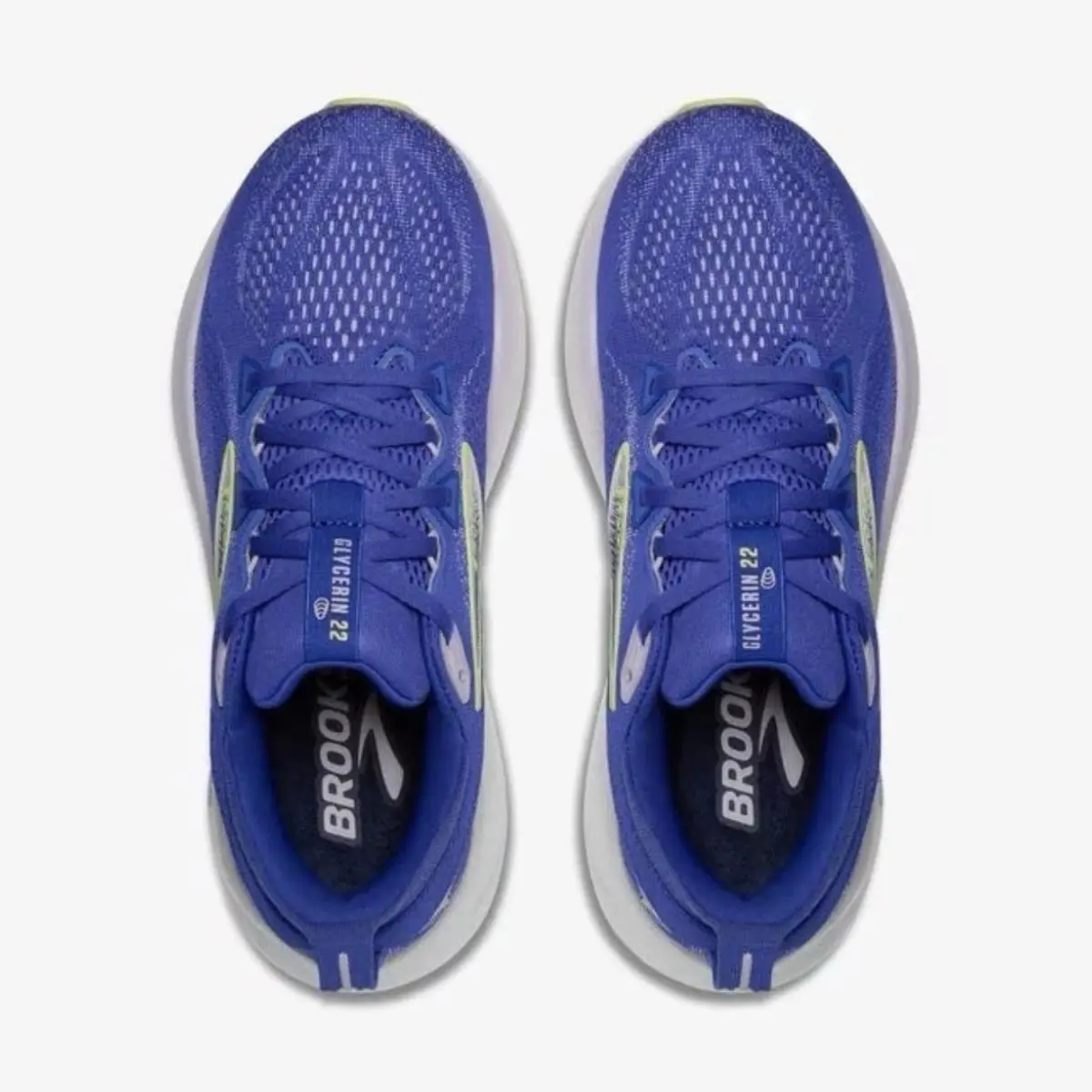 Brooks shoes - Brooks Glycerin 22 - Glycerin - 120434 1B 440 - Amparo Blue / Hyper Iris / Yellow (UPC: 195394595796) 2