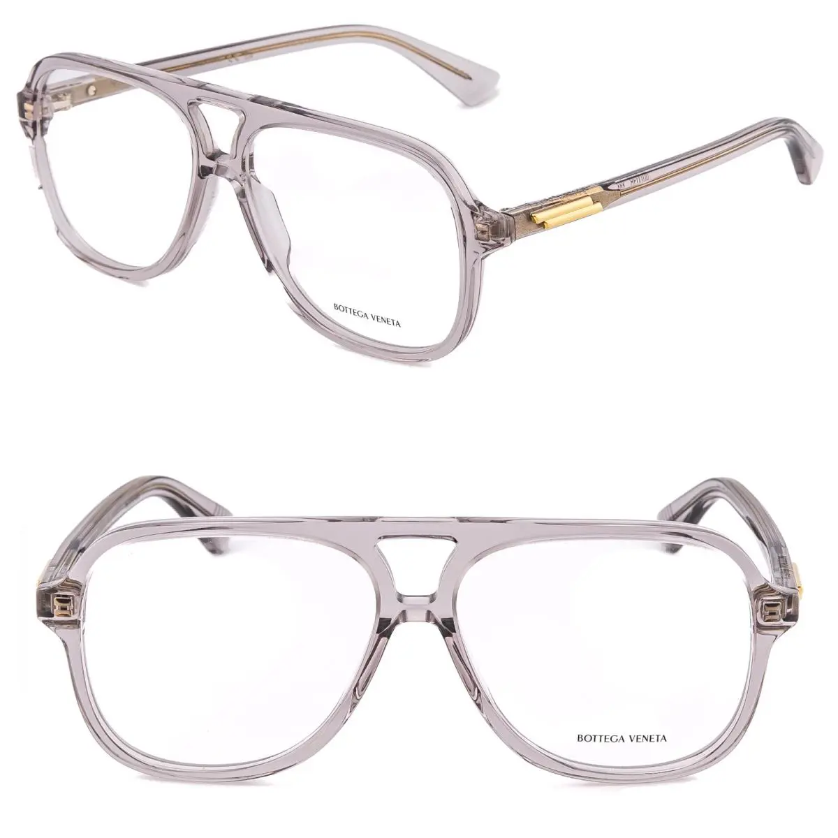 Bottega Veneta 1417 Classic BV1417O Crystal Ribbon Optical Pilot Eyeglasses 003