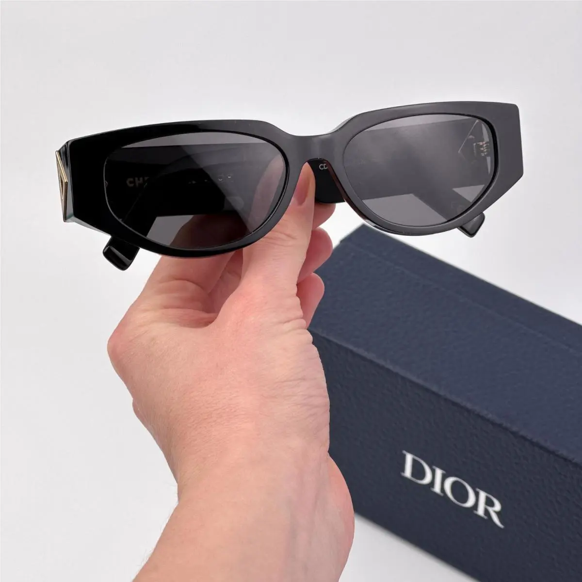 Women Sunglasses Black Grey Cat Eye CD Diamond S7I 10A0 by Dior