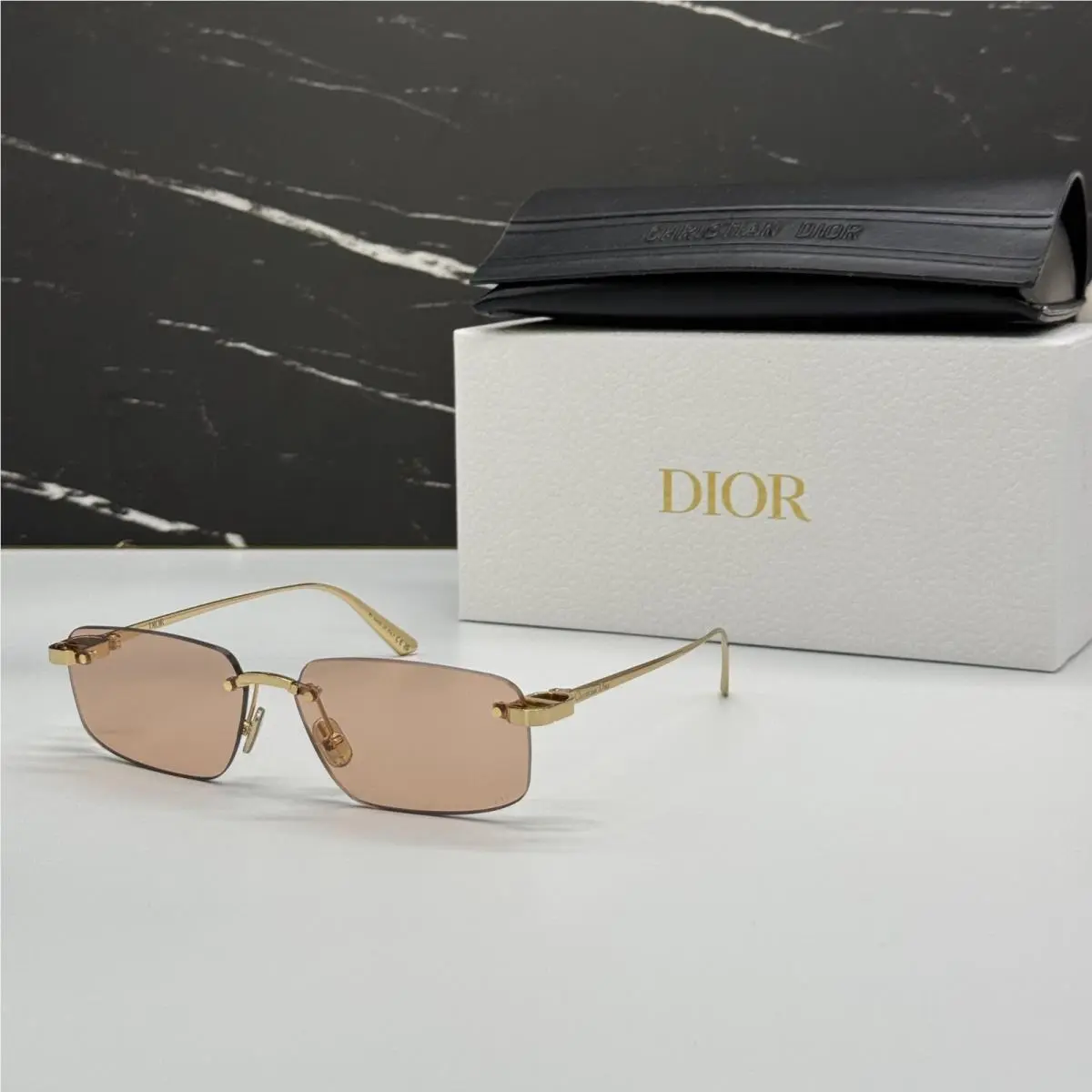 Dior Cdior S4U B0L0 Sunglasses Gold Women Eyewear Dior