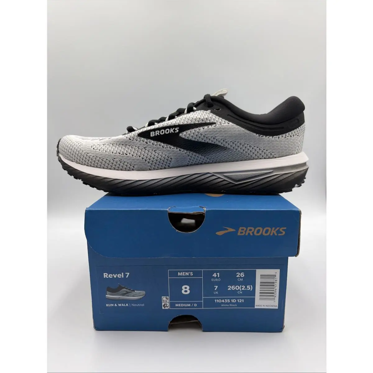 Brooks shoes - Brooks Revel 7 - Revel - White/Black (UPC: 195394519815) 0
