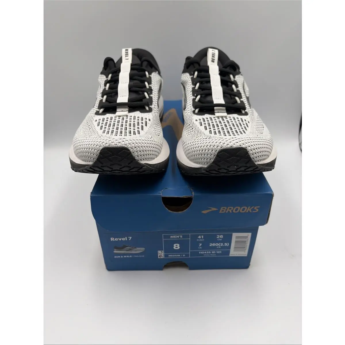 Brooks shoes - Brooks Revel 7 - Revel - White/Black (UPC: 195394519815) 1