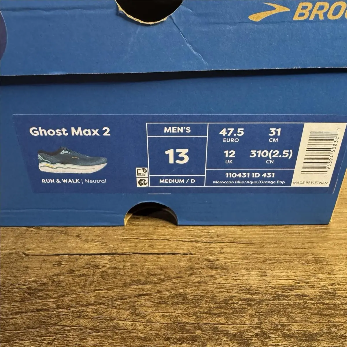 Brooks shoes - Brooks Ghost Max - Ghost Max - 110431-1D-431 - Blue 0