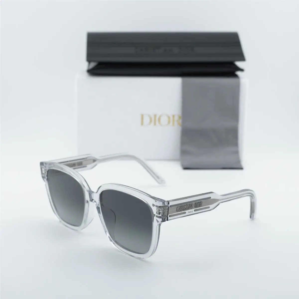 signature S7F 45A1 Transparent Grey/grey Gradient 58-18-145 by Dior