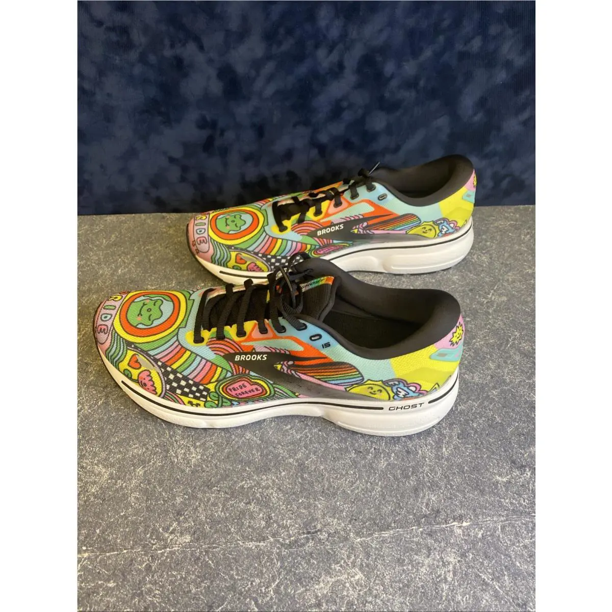 Brooks shoes - Brooks Ghost 15 - Ghost - 1103931D058 - Black/White/Multi (UPC: 0195394278385) 2