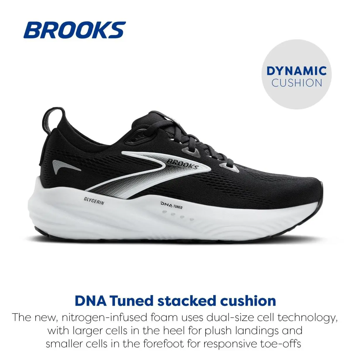Brooks shoes - 110445-090 - 110445-090 - Black, Grey, White (UPC: 195394600575) 0