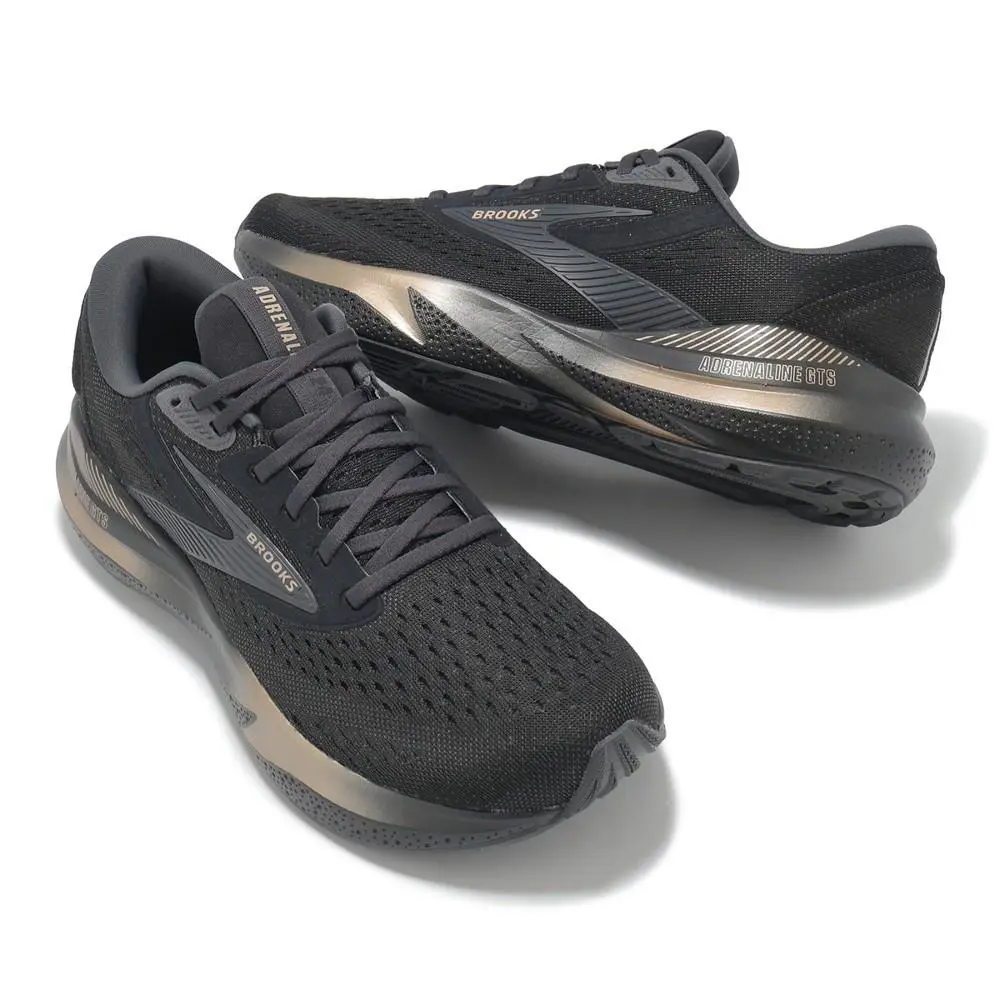 Brooks Men`s Adrenaline Gts 24 Black/ Gold 1104371D054 Size 8 Medium - Black