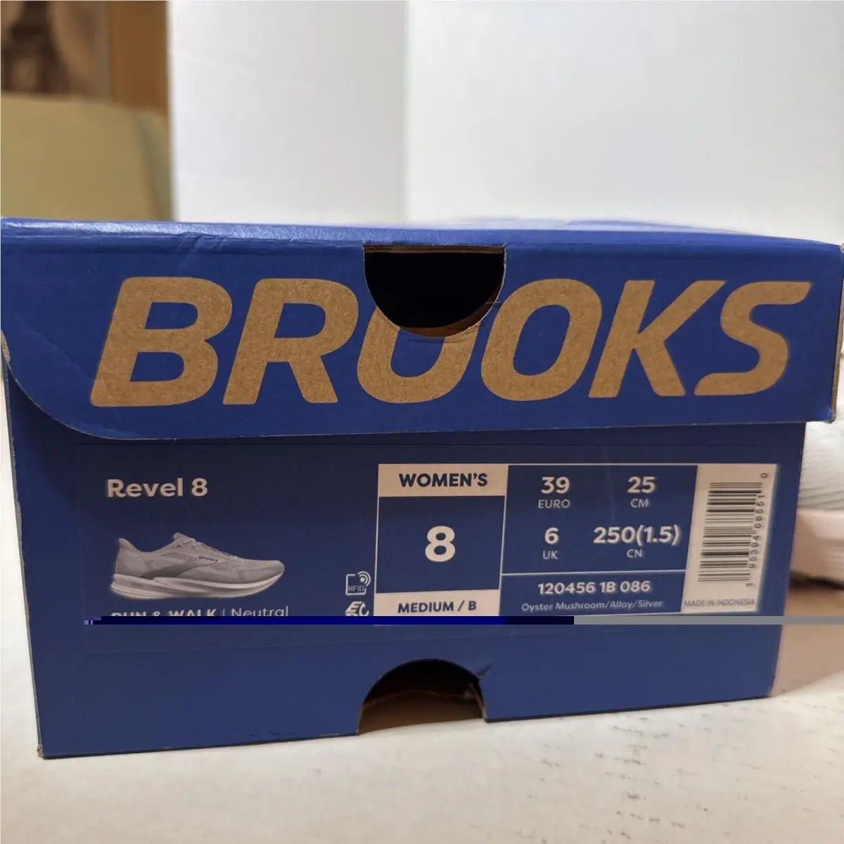 Brooks shoes - Brooks Revel 8 - Revel - 120456-1B-086 - Gray (UPC: 0195394685510) 1