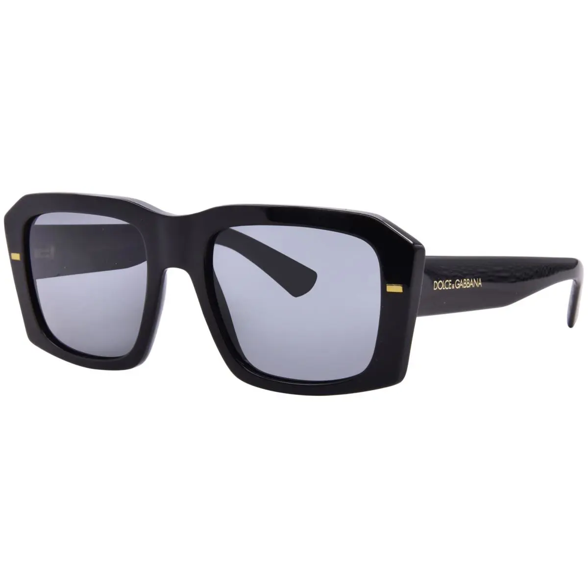Dolce Gabbana DG4430 501/87 Sunglasses Men`s Black/dark Grey Square Shape 54mm