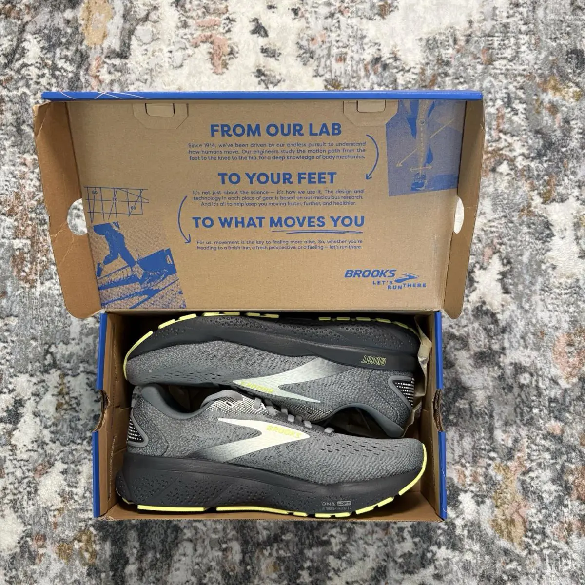 Brooks shoes - Brooks Ghost 16 - Ghost - 110418-1D-040 - Primer Grey Lime (UPC: 0195394411812) 9