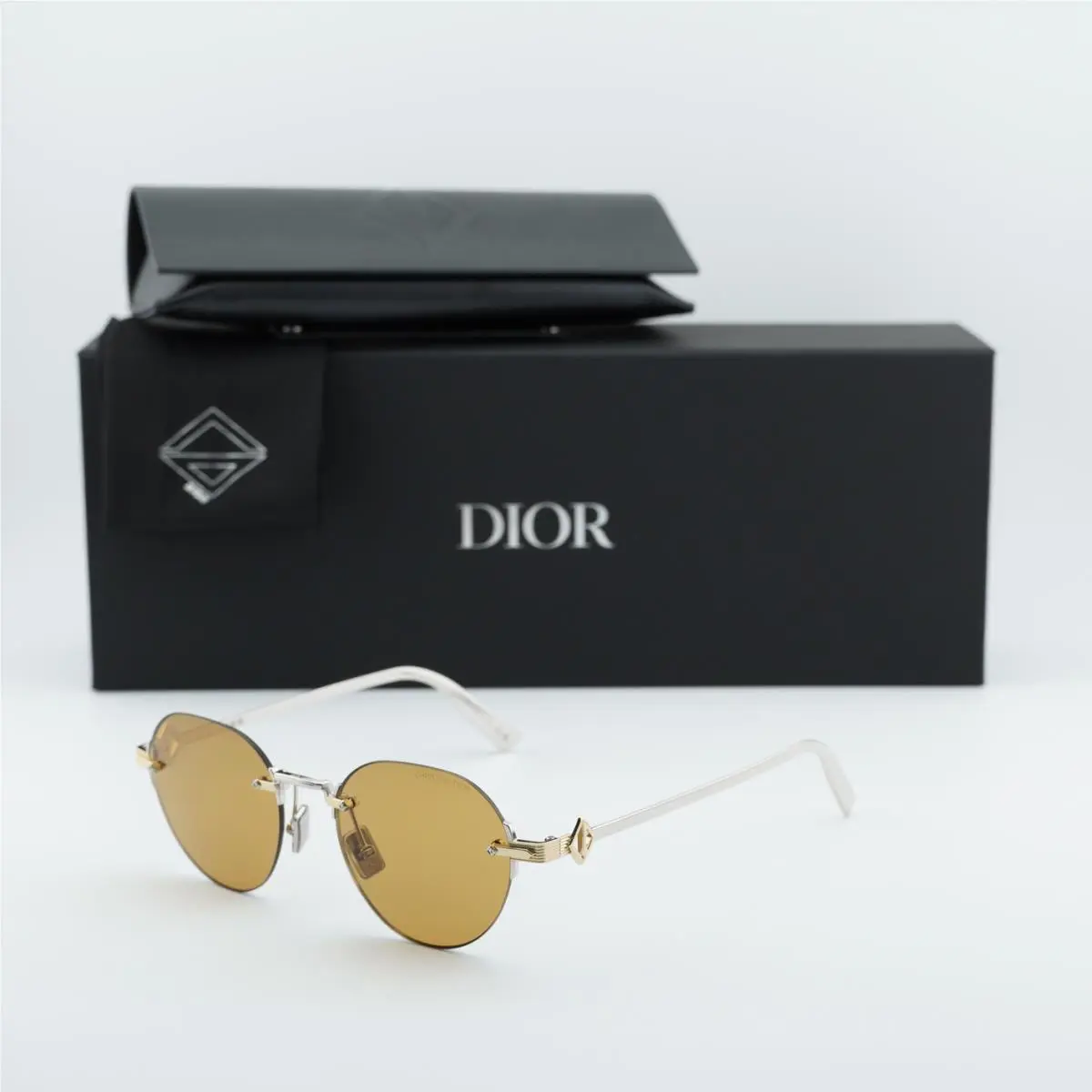 CD Diamond R5U F2H0 Gold/silver/brown 50-19-145 Sunglasses by Dior