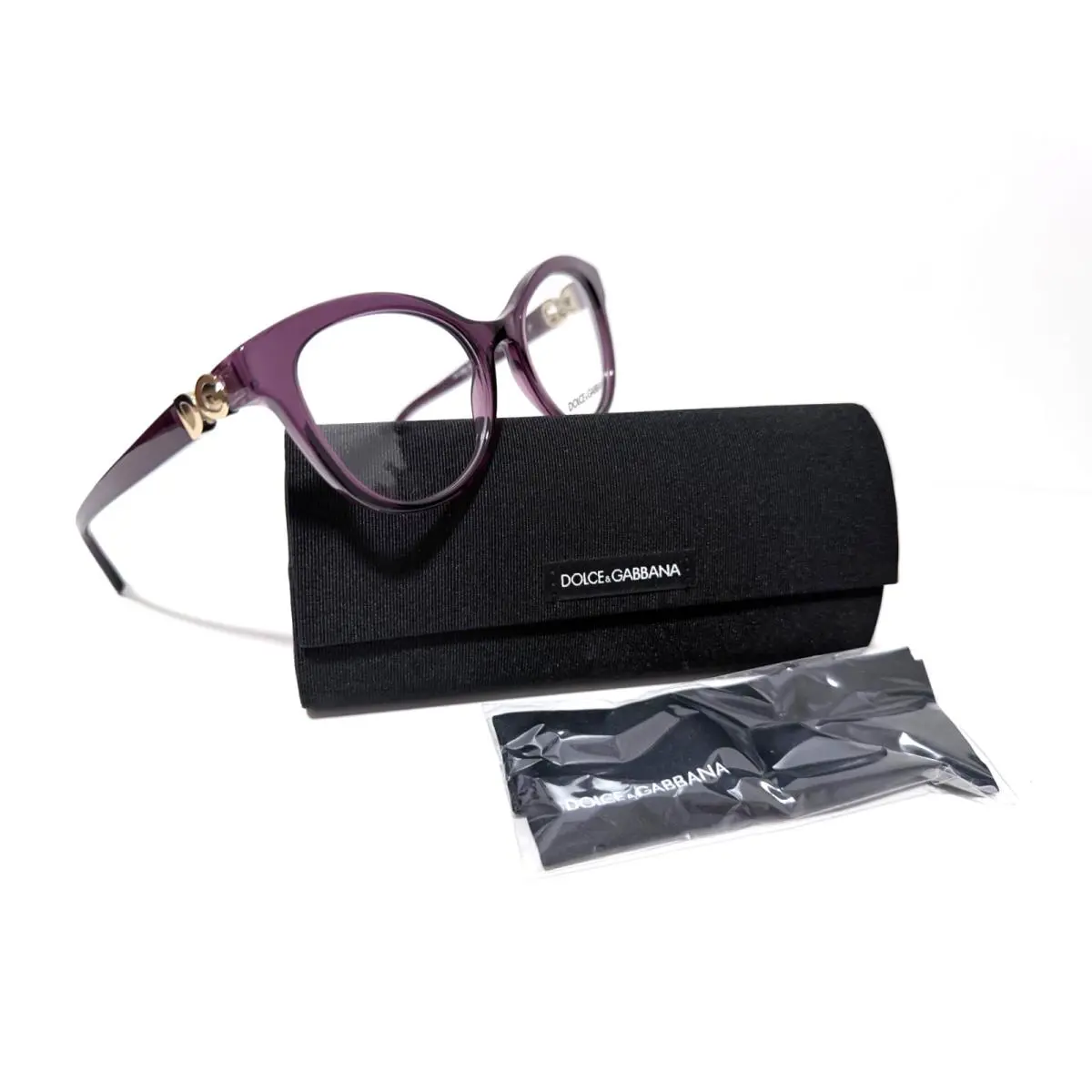 Dolce Dolce & Gabbana DG 3250 3045 Gabbana DG 3250 3045 Crystal Purple RX Eyeglasses 52-18-135 MM Italy
