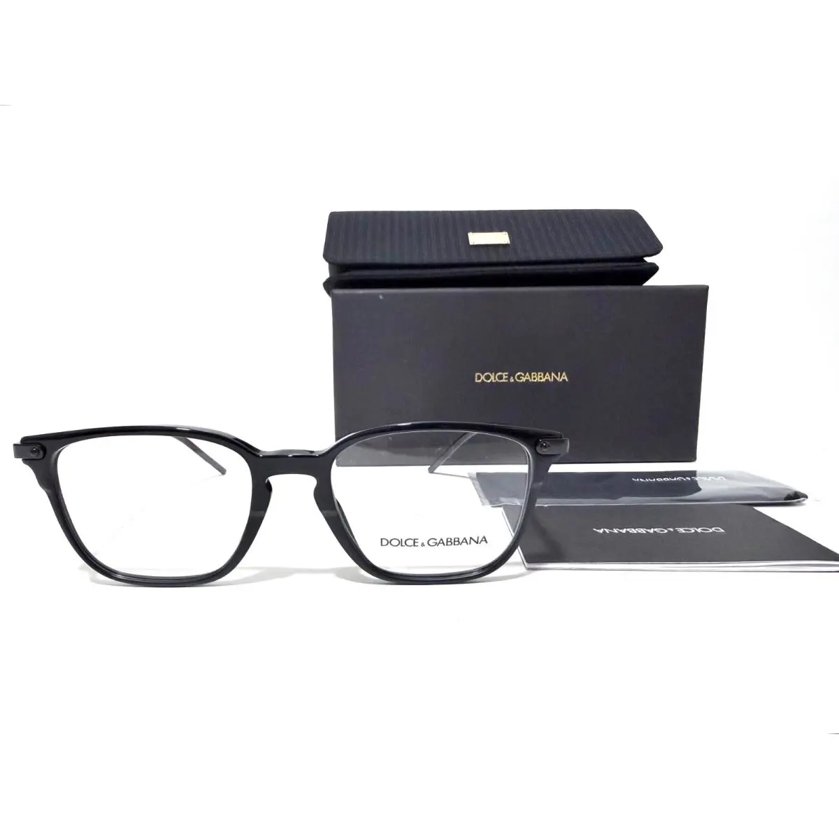 Dolce Dolce & Gabbana DG 3302 501 Gabbana DG 3302 501 Shiny Black RX Eyeglasses 53-19-145 MM Italy