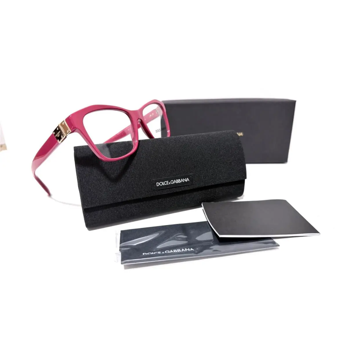 Dolce Dolce & Gabbana DG 3273 3097 Gabbana DG 3273 3097 Polished Red Gold RX Eyeglasses 53-17-140 MM Italy