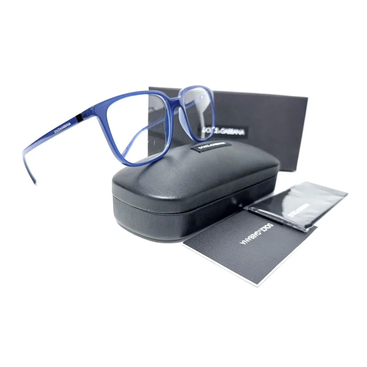 Dolce Dolce & Gabbana DG 5029 2578 Gabbana DG 5029 2578 Cobalt Blue Square RX Eyeglasses 54-18-140 MM Italy