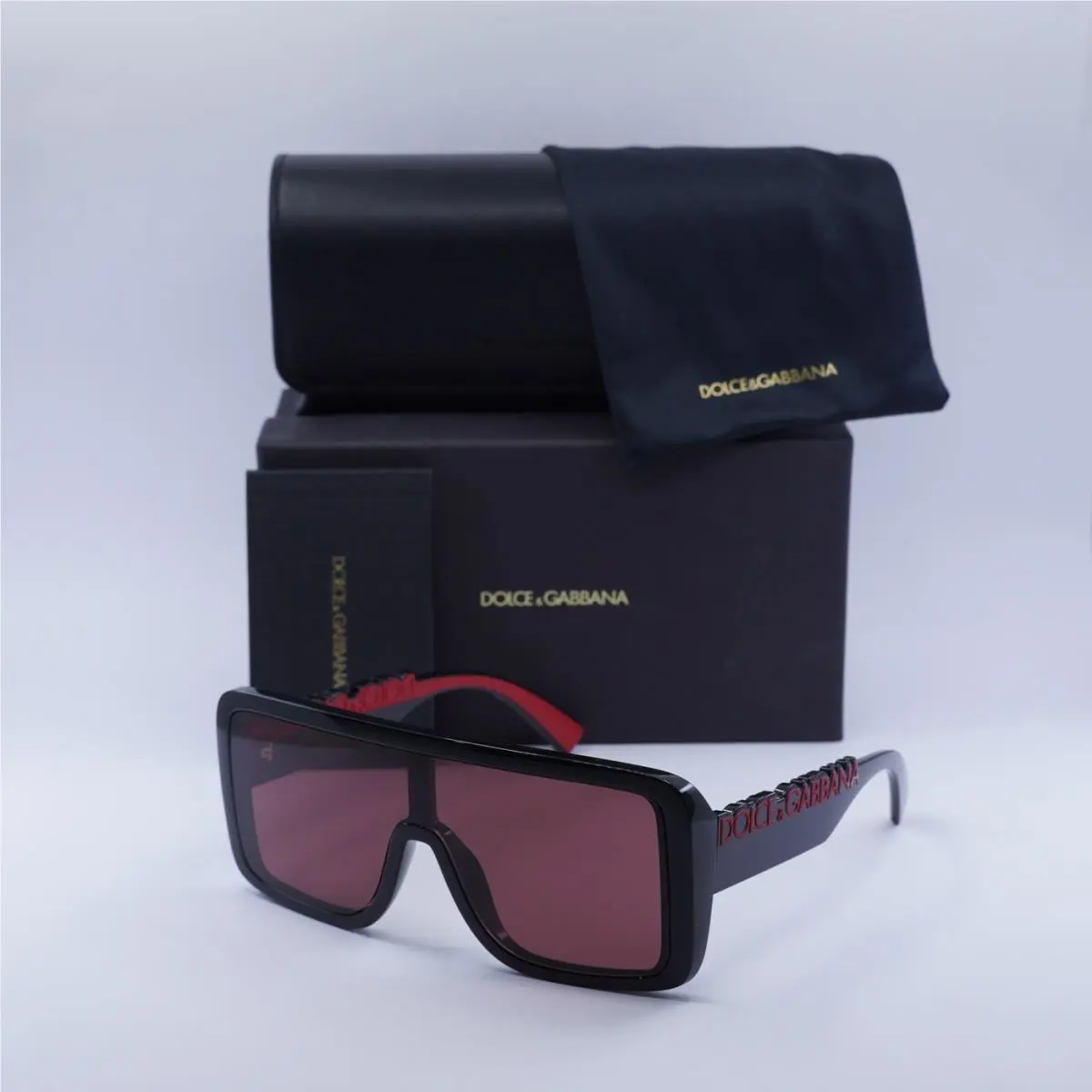 Dolce Gabbana DG6204 501/75 Shiny Black/violet 0-0-145 Sunglasses
