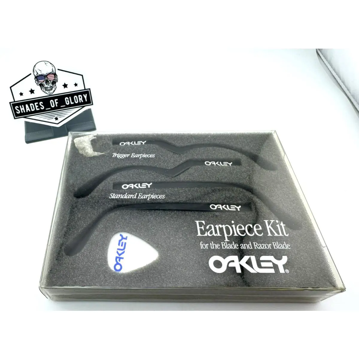 Razor Blade Replacement Earpiece Kit Temple Arm Leg Stem Sunglasses Black by Oakley
