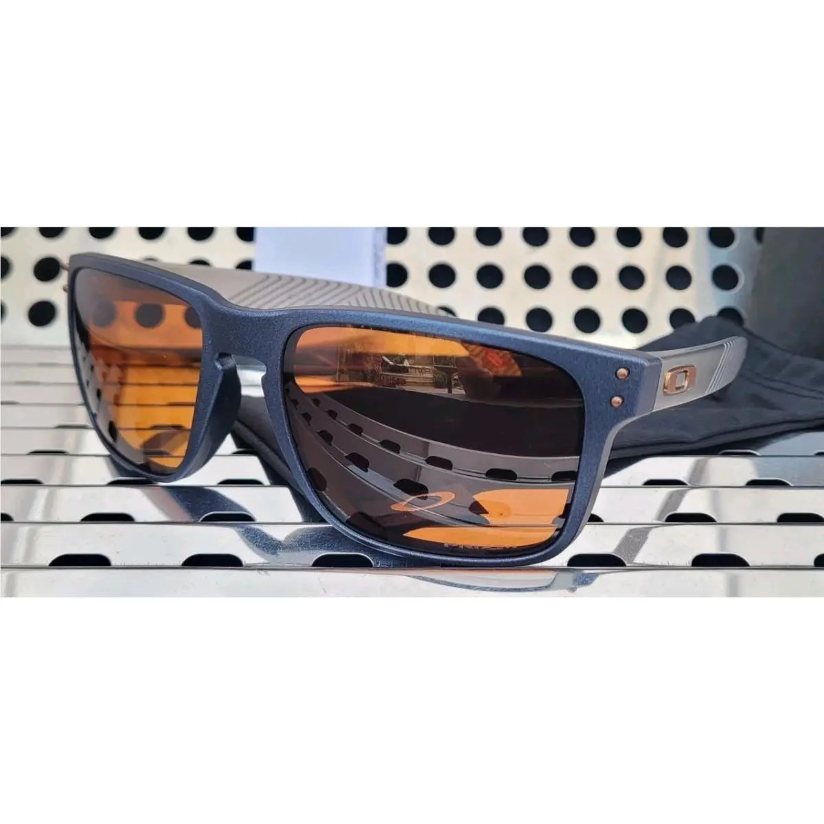 Oakley Holbrook XL 9417-4959 Sunglasses Blue Steel W/prizm Bronze Polarized