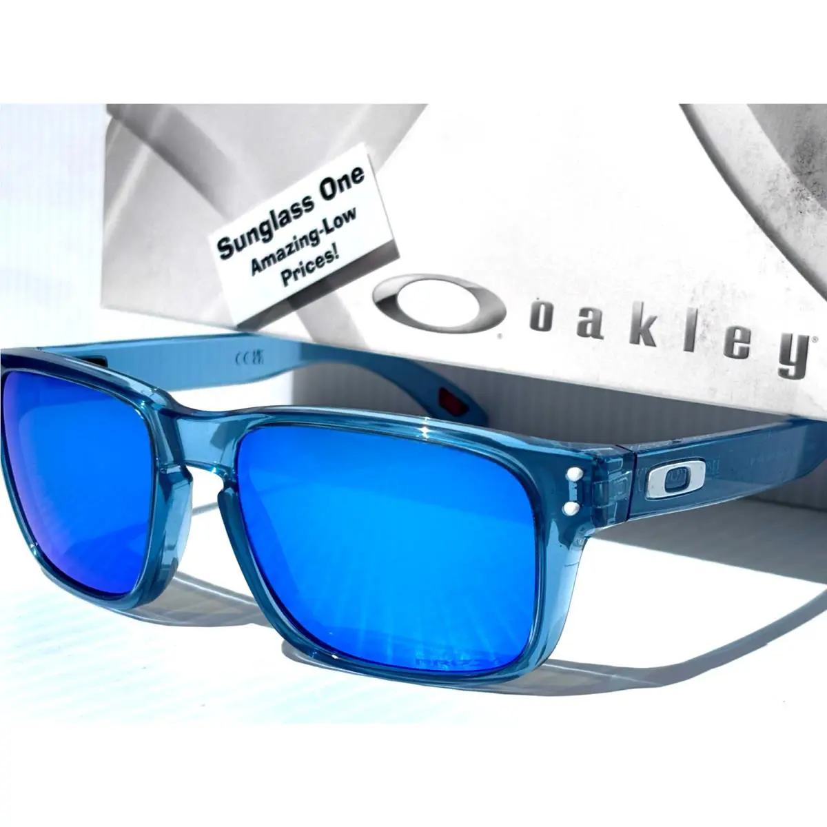 Holbrook Xxs Youth Trans Stonewash Prizm Sapphire Lens Sunglass OJ9014-02 by Oakley